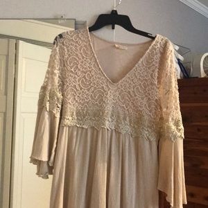 Cream colored tunic